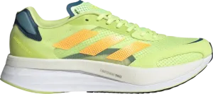 Adidas Adizero Boston 10 'Pulse Lime Flash Orange' Sneakers, Green