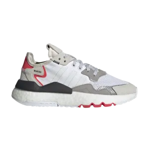 Adidas Nite Jogger J 'White Shock Red' Sneakers, White