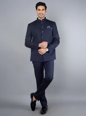 Navy Blue  Jodhpuri  Suit | JadeBlue