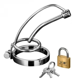 Stainless Steel Asylum Locking Chastity Brace