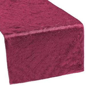 Velvet Table Runner - Burgundy